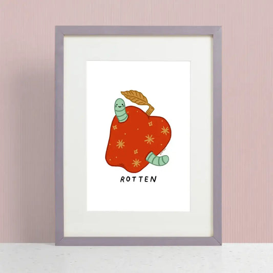 Rotten Apple Print - PABOOM