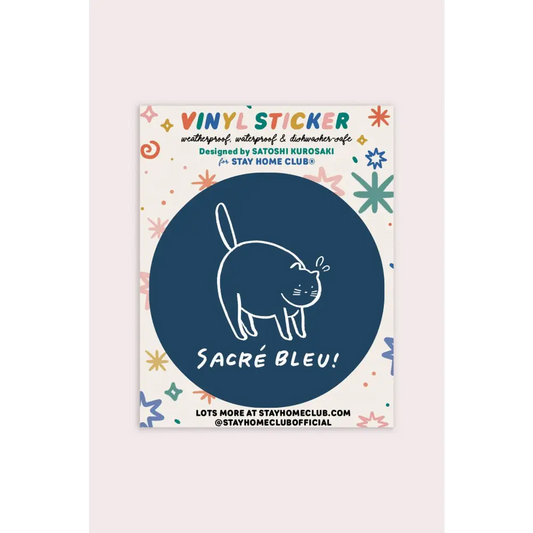 Sacré Bleu Vinyl Sticker - PABOOM