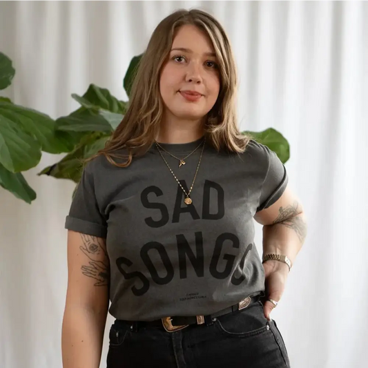 Sad Songs T-Shirt Pepper - PABOOM