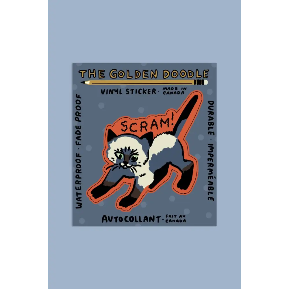 Stay Home Club - Scram Sticker | Waterproof Vinyl