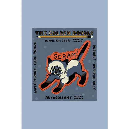 Stay Home Club - Scram Sticker | Waterproof Vinyl