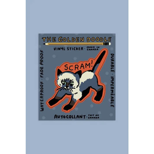 Stay Home Club - Scram Sticker | Waterproof Vinyl