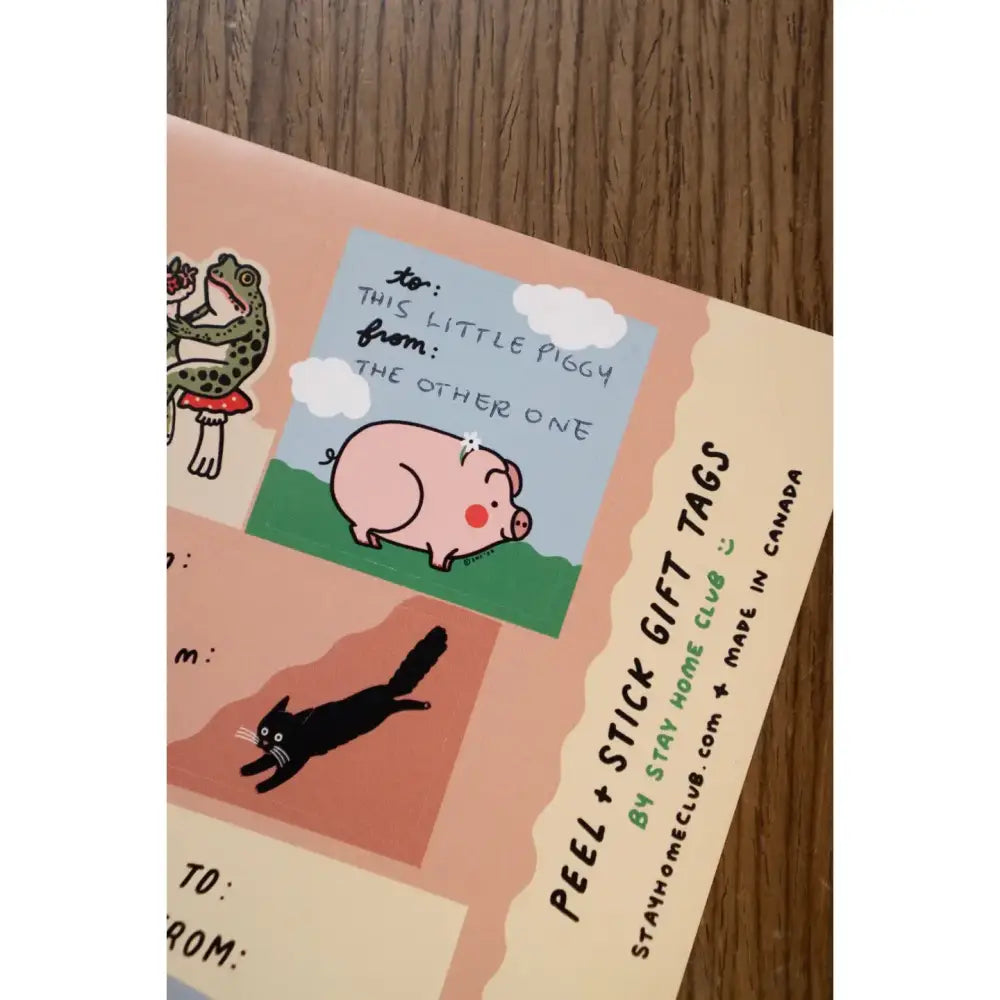 Stay Home Club - SHC Creatures Gift Tag Sticker Labels