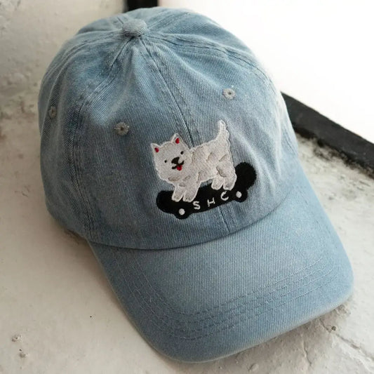 Sk8 Dawg Denim Cap - PABOOM