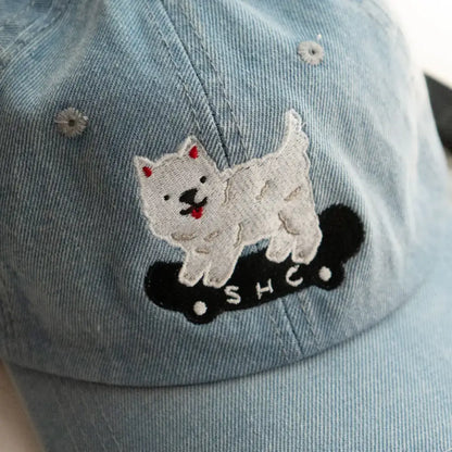 Sk8 Dawg Denim Cap - PABOOM