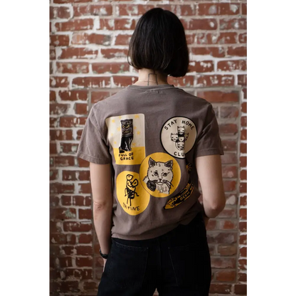 Stay Home Club - Sticker Collection T-Shirt | Screen printed graphic tee