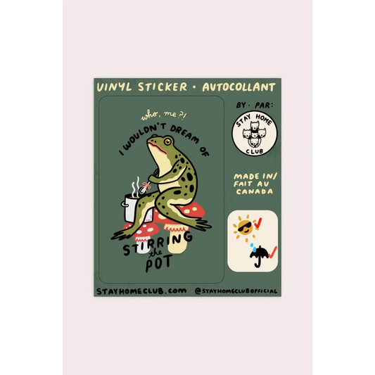 Stay Home Club - Stirring the Pot Sticker | Waterproof Vinyl
