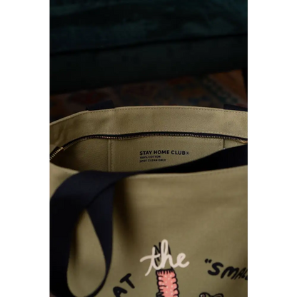 Stay Home Club - Sweat the Small Stuff Big Zip Tote
