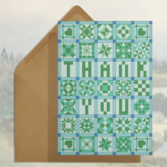 Thank You Patchwork Card - PABOOM
