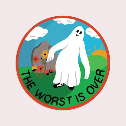 The Worst is Over Vinyl Sticker - PABOOM