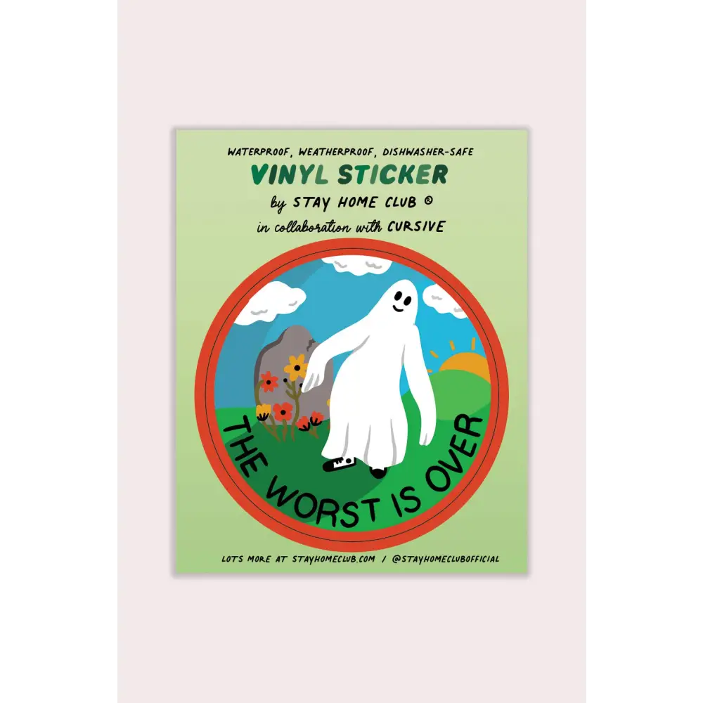 The Worst is Over Vinyl Sticker - PABOOM