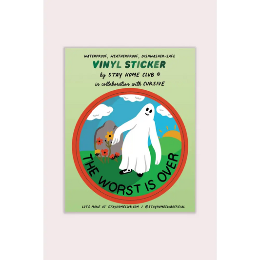 The Worst is Over Vinyl Sticker - PABOOM