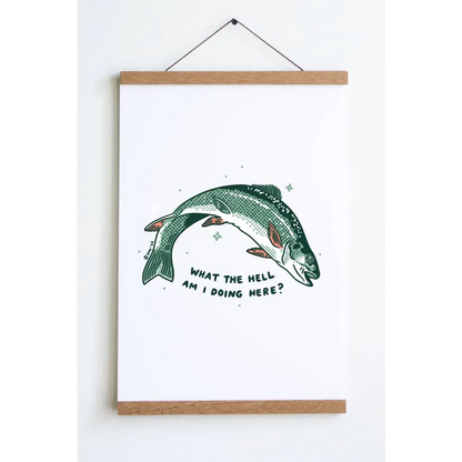 Stay Home Club - What the Hell Print None / Large - 12’’ x 18’’