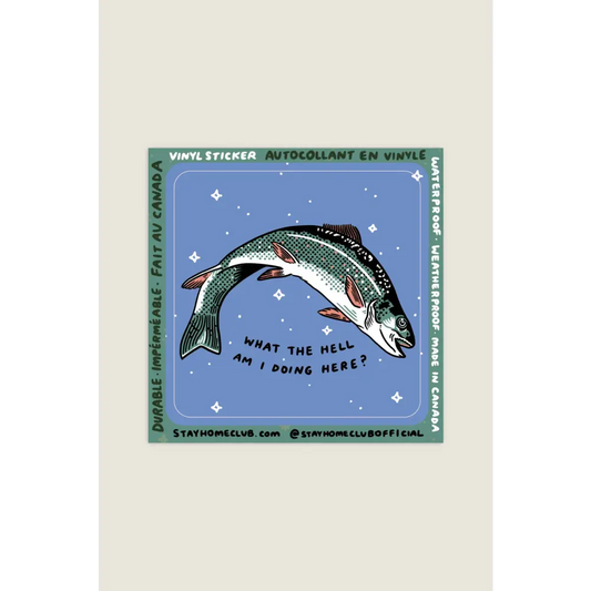 Stay Home Club - What The Hell Sticker | Waterproof Vinyl