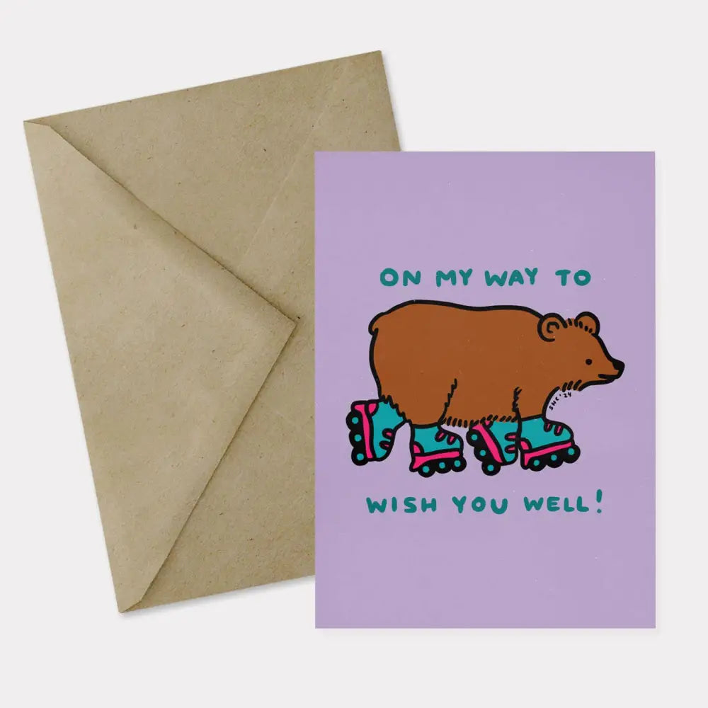 Stay Home Club - Wish You Well (Bear) Card