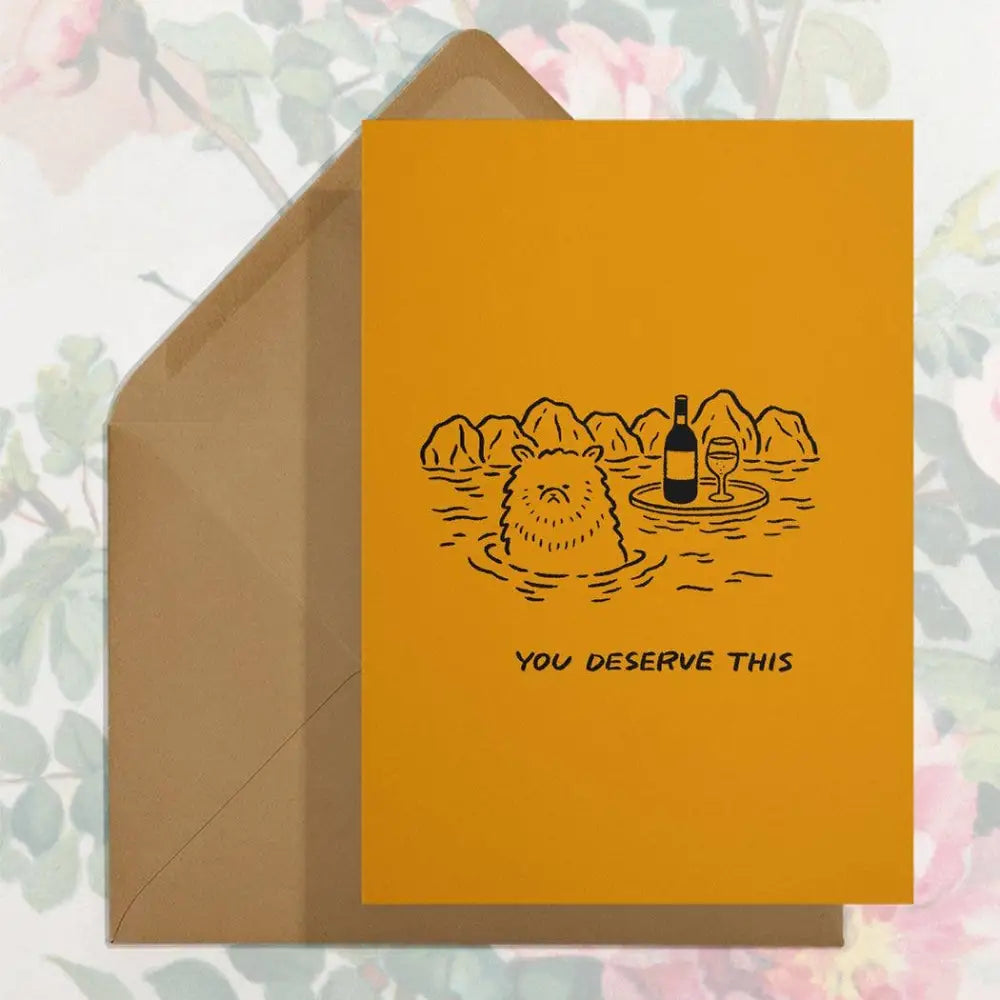 Stay Home Club - You Deserve This card