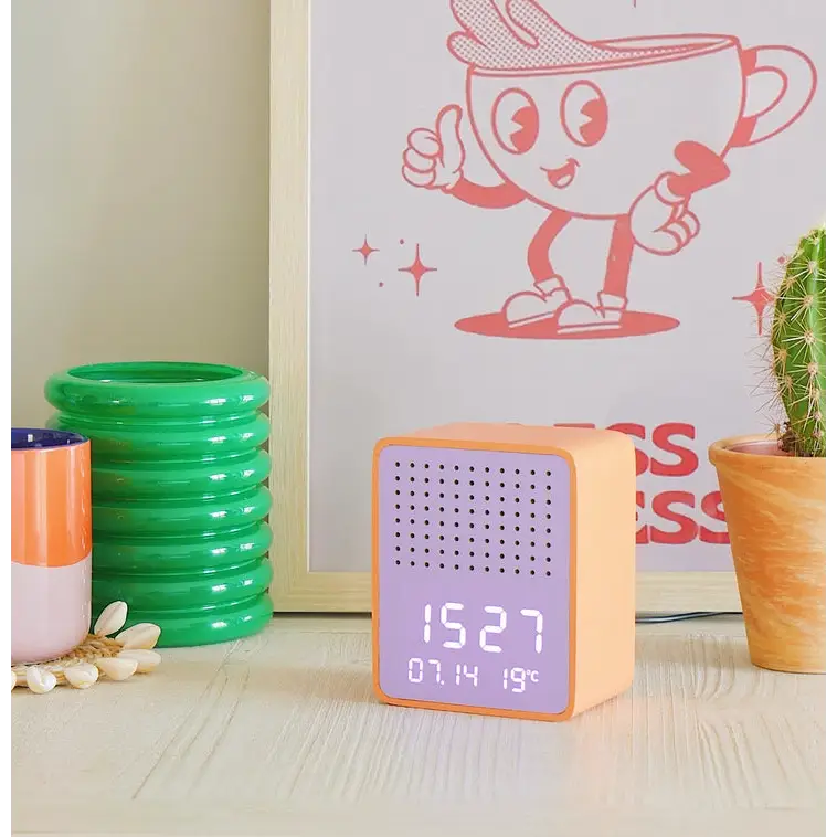 Bluetooth Speaker and Alarm Clock Orange - PABOOM