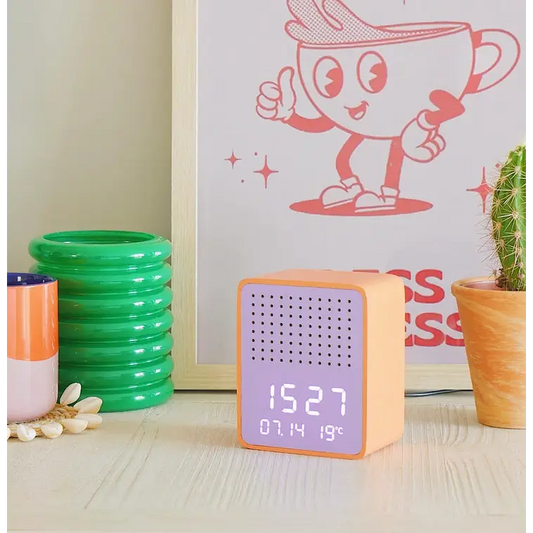 Bluetooth Speaker and Alarm Clock Orange - PABOOM