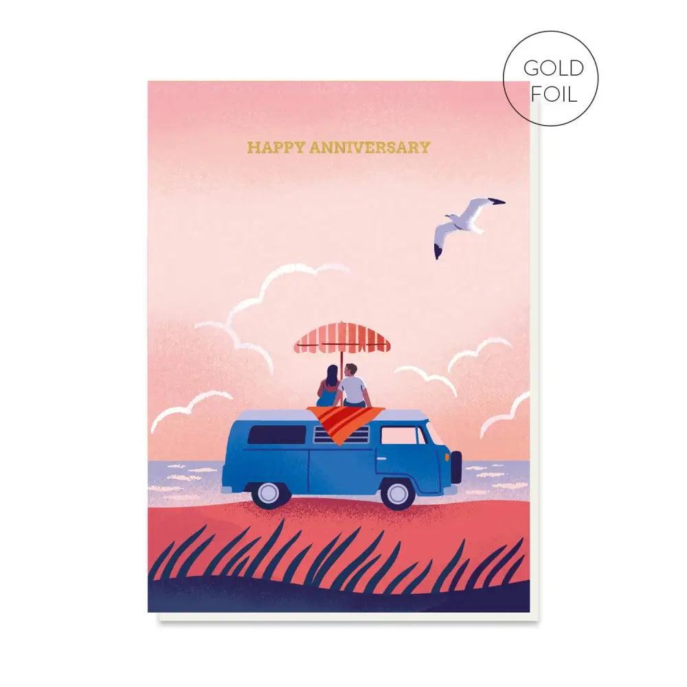 Stormy Knight - Beach Camper Anniversary Card | Cards Celo bags