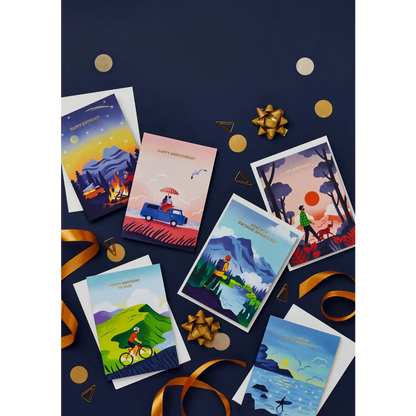 Stormy Knight - Beach Camper Anniversary Card | Cards Celo bags