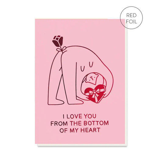 Stormy Knight - Bottom Of My Heart Card | Funny Valentine’s