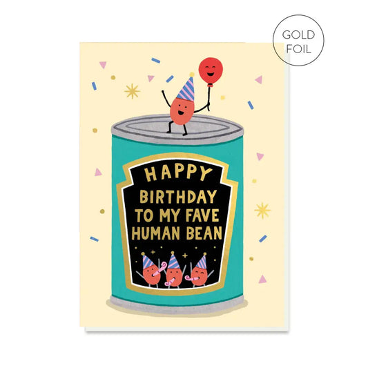 Stormy Knight - Fave Human Bean Pun Birthday | Luxury Gold Foil Card