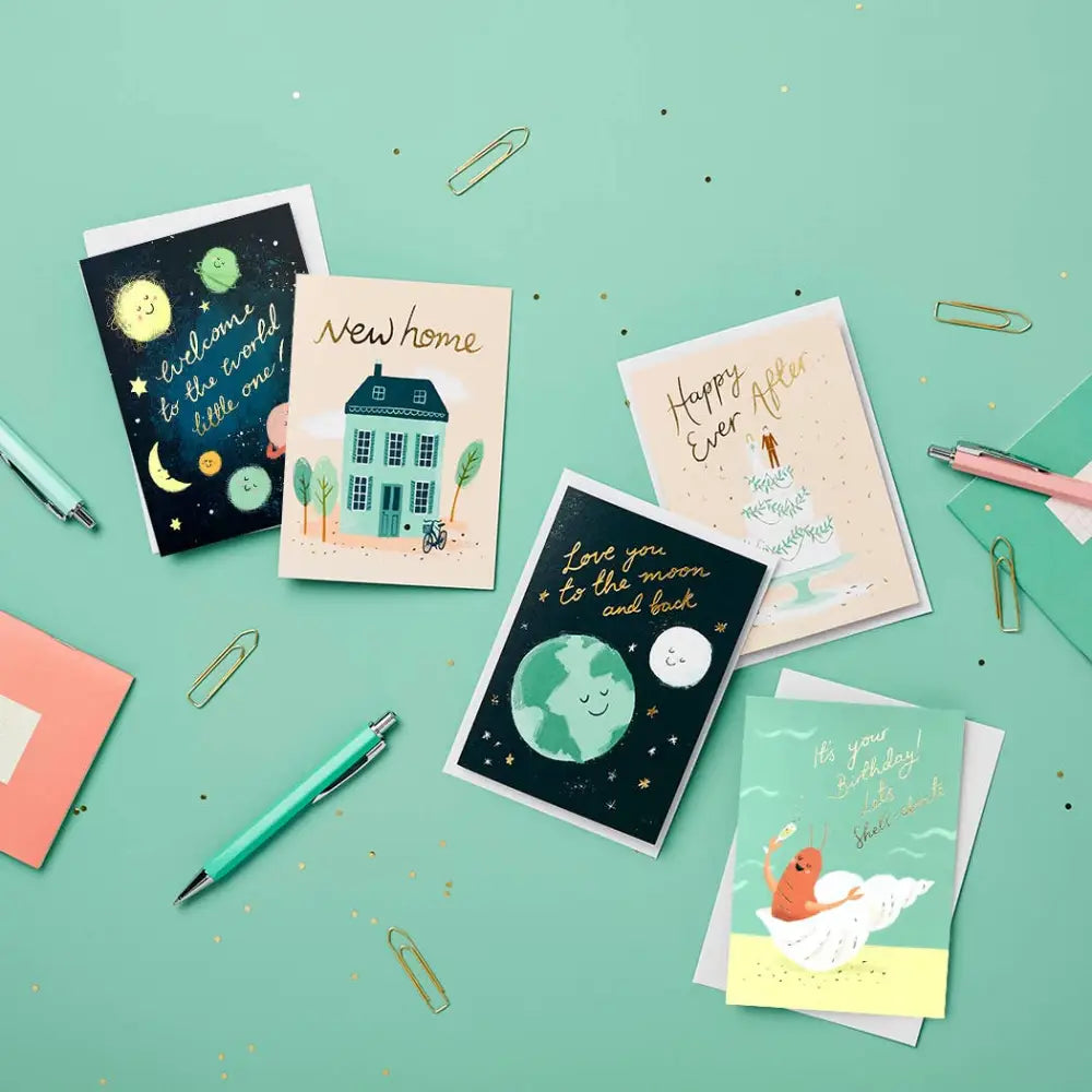 Stormy Knight - Let’s Shell-ebrate Card | Gold Foil Luxury Birthday Celo Bags