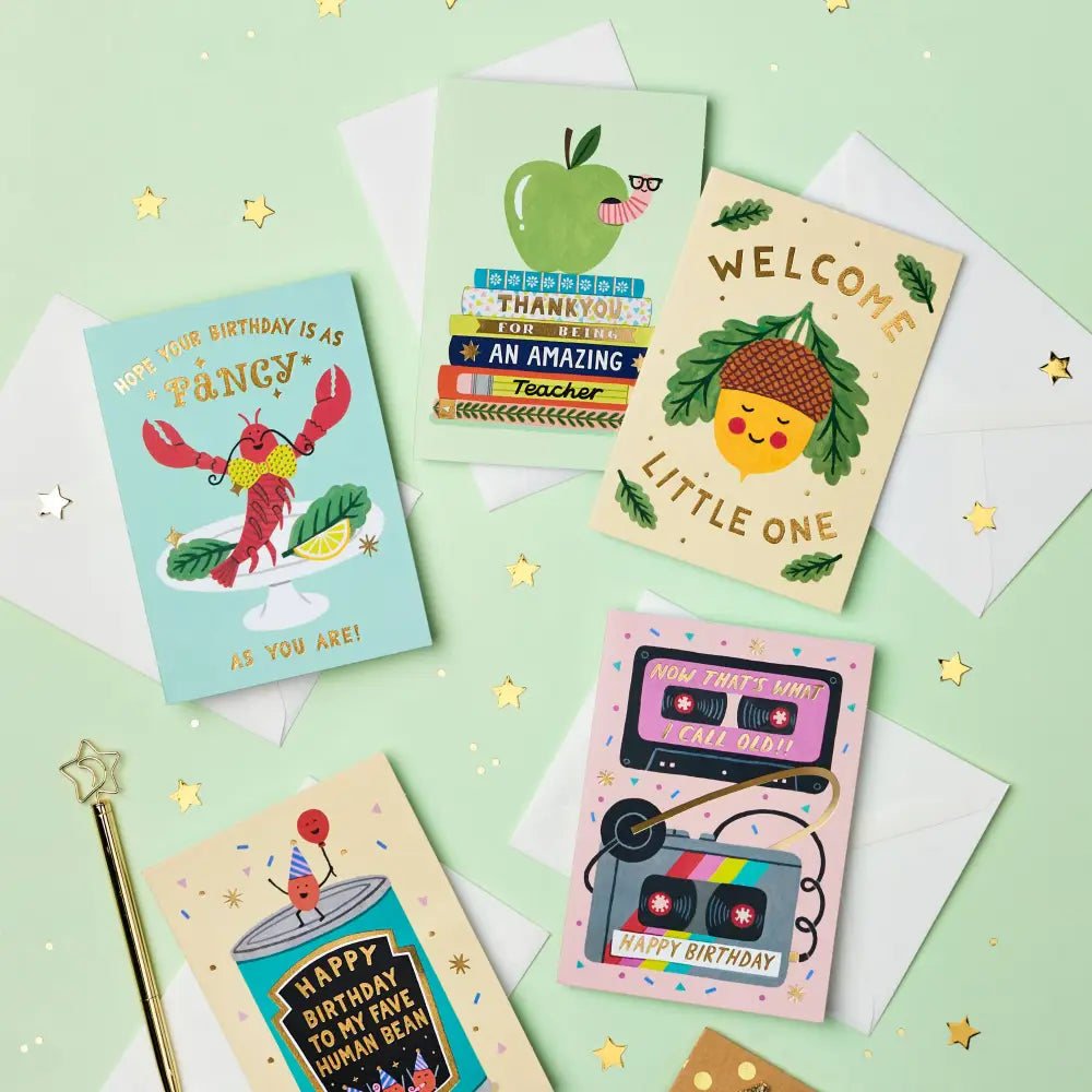 Stormy Knight - Little Acorn New Baby Card | Gender Neutral Celo bags