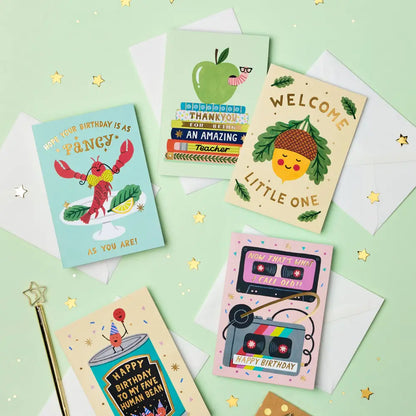 Stormy Knight - Little Acorn New Baby Card | Gender Neutral Celo bags