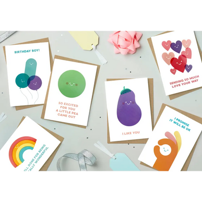 Stormy Knight - Party Hat Birthday Card | Contemporary Celo Bags