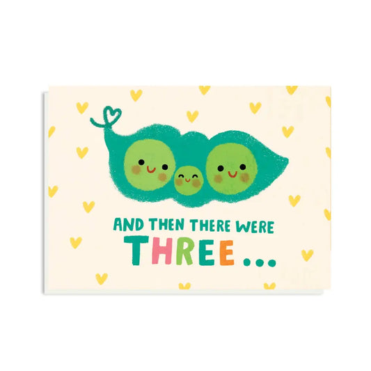Stormy Knight - Then There Were Three Card | Gender Neutral New Baby