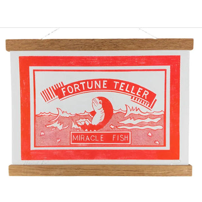 Strangford - Miracle Fish Print - red white fortune teller miracle
