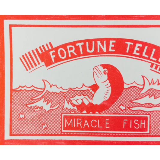 Strangford - Miracle Fish Print - red white novelty fortune miracle