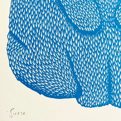 Strangford - Siesta - blue textile knitted woven texture