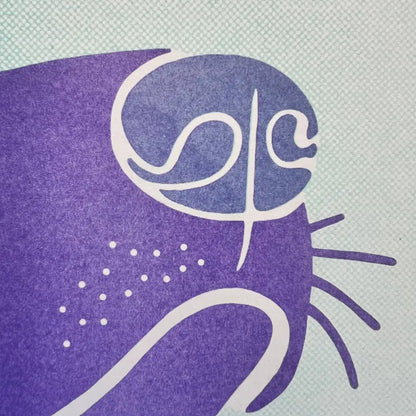 Strangford - Snoot - purple stylized animal head white