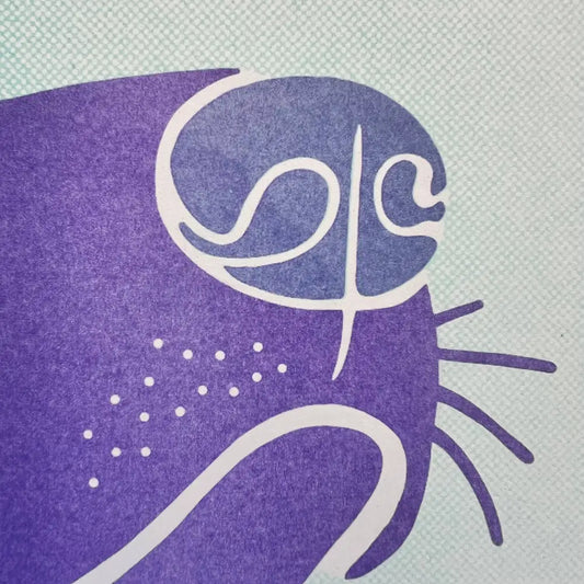 Strangford - Snoot - purple stylized animal head white