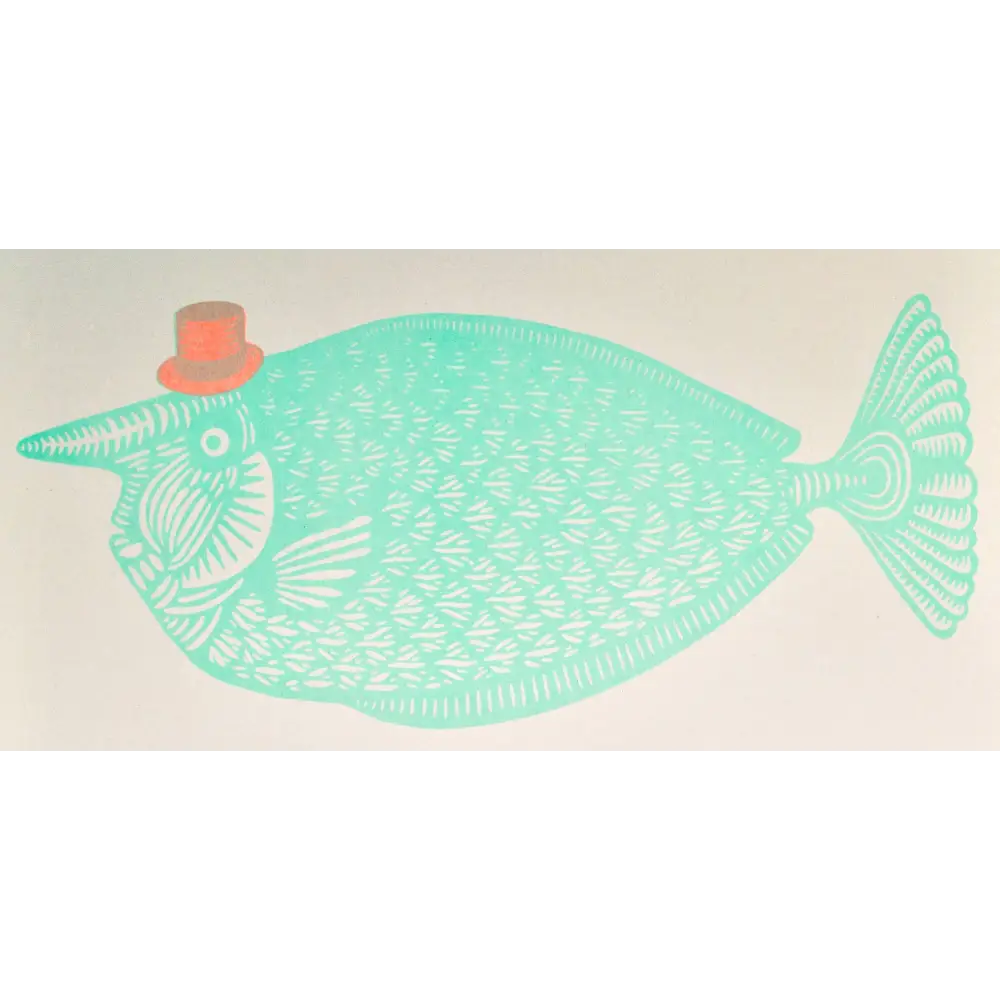 Strangford - SoFishticated - teal-colored fish prominent snout orange