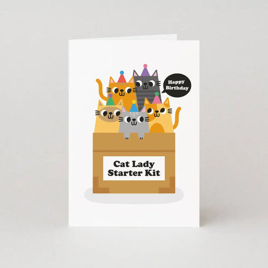Studio Boketto - Cat Lady Starter Kit Birthday Card | Female Cards
