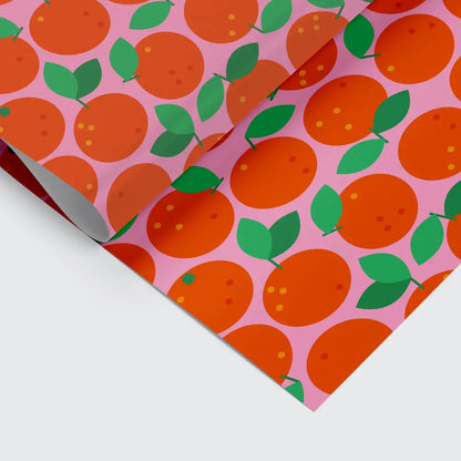 Studio Boketto - Clementine Gift Wrap | Christmas Wrapping Paper Sheets