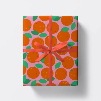 Studio Boketto - Clementine Gift Wrap | Christmas Wrapping Paper Sheets
