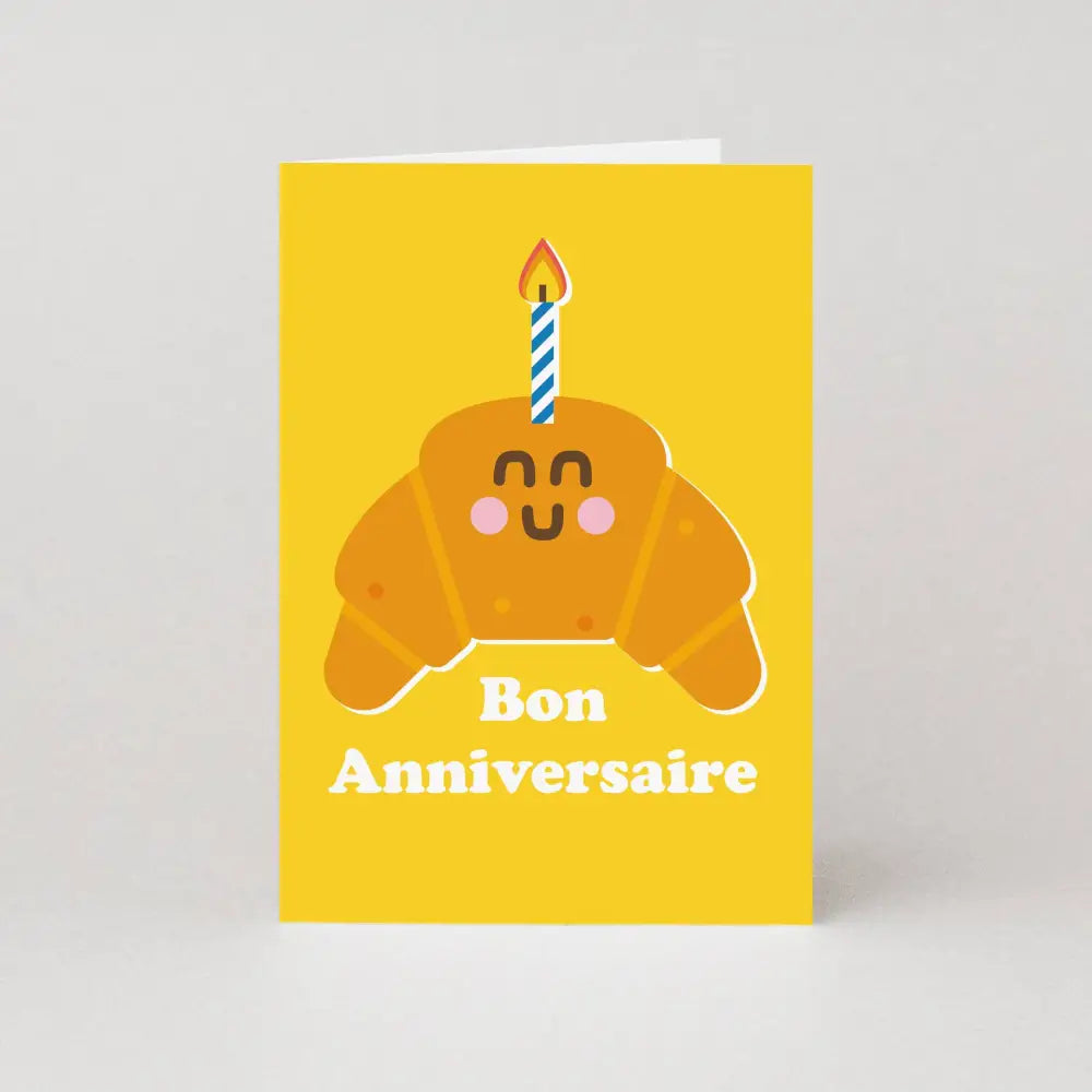 Studio Boketto - Croissant Birthday Card | Greeting