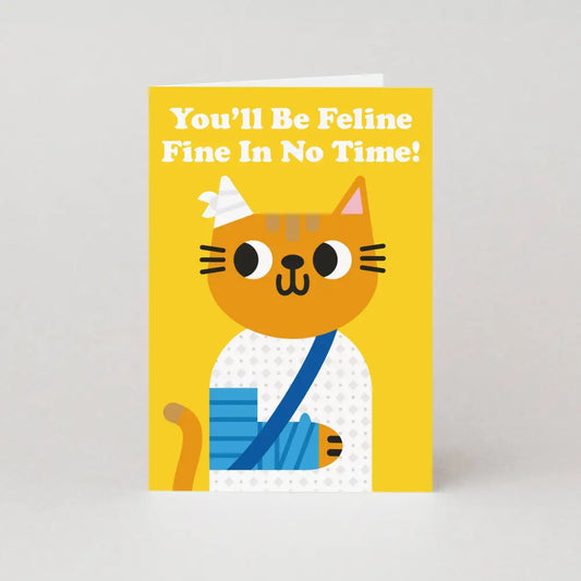 Studio Boketto - Feline Fine Get Well Soon Cards | Pet