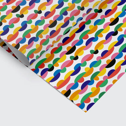 Studio Boketto - Gene Genie Abstract Gift Wrap | Colourful Wrapping Paper