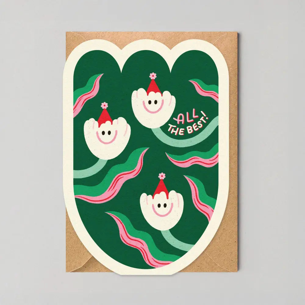 Studio Boketto - Happy Birthday | Flower Card | Die Cut Cards