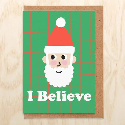 I Believe In Santa Card - PABOOM