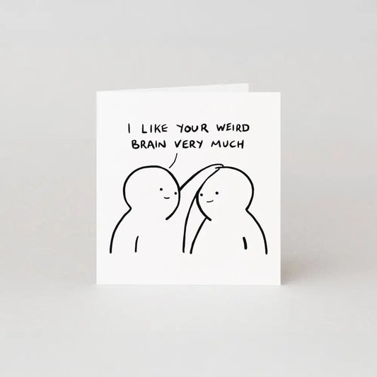 Studio Boketto - I Like Your Weird Brain Very Much Valentine’s Card | Love