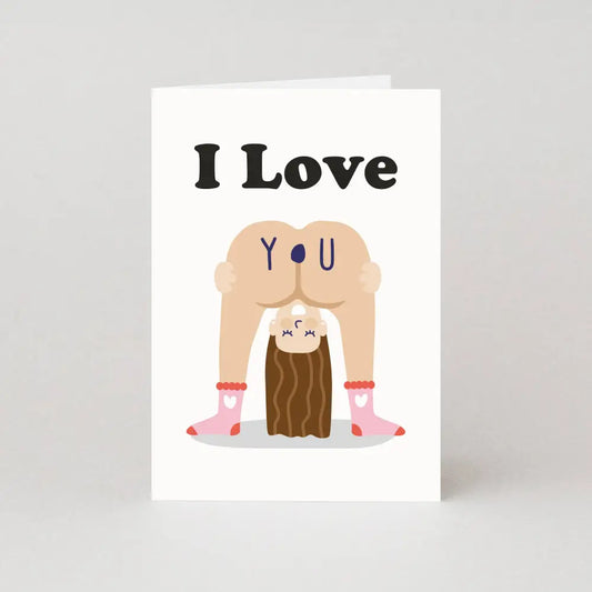 Studio Boketto - I Love You (Girl) Valentines Card | Rude Valentine’s
