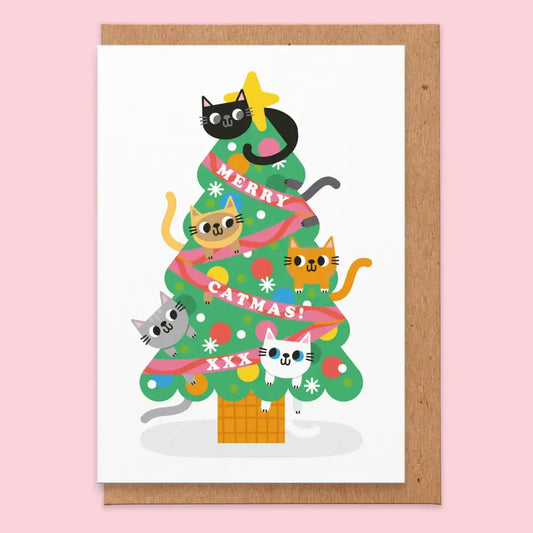 Merry Catmas Card - PABOOM
