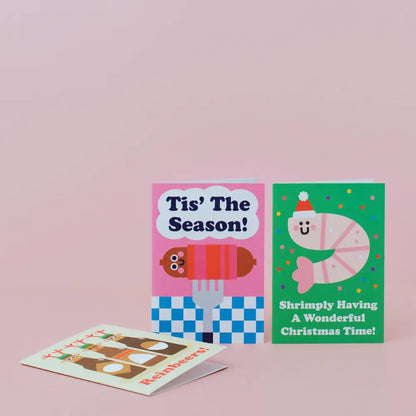 Studio Boketto - Prosecc...Ho-Ho-Ho Christmas Card | Wine Cards