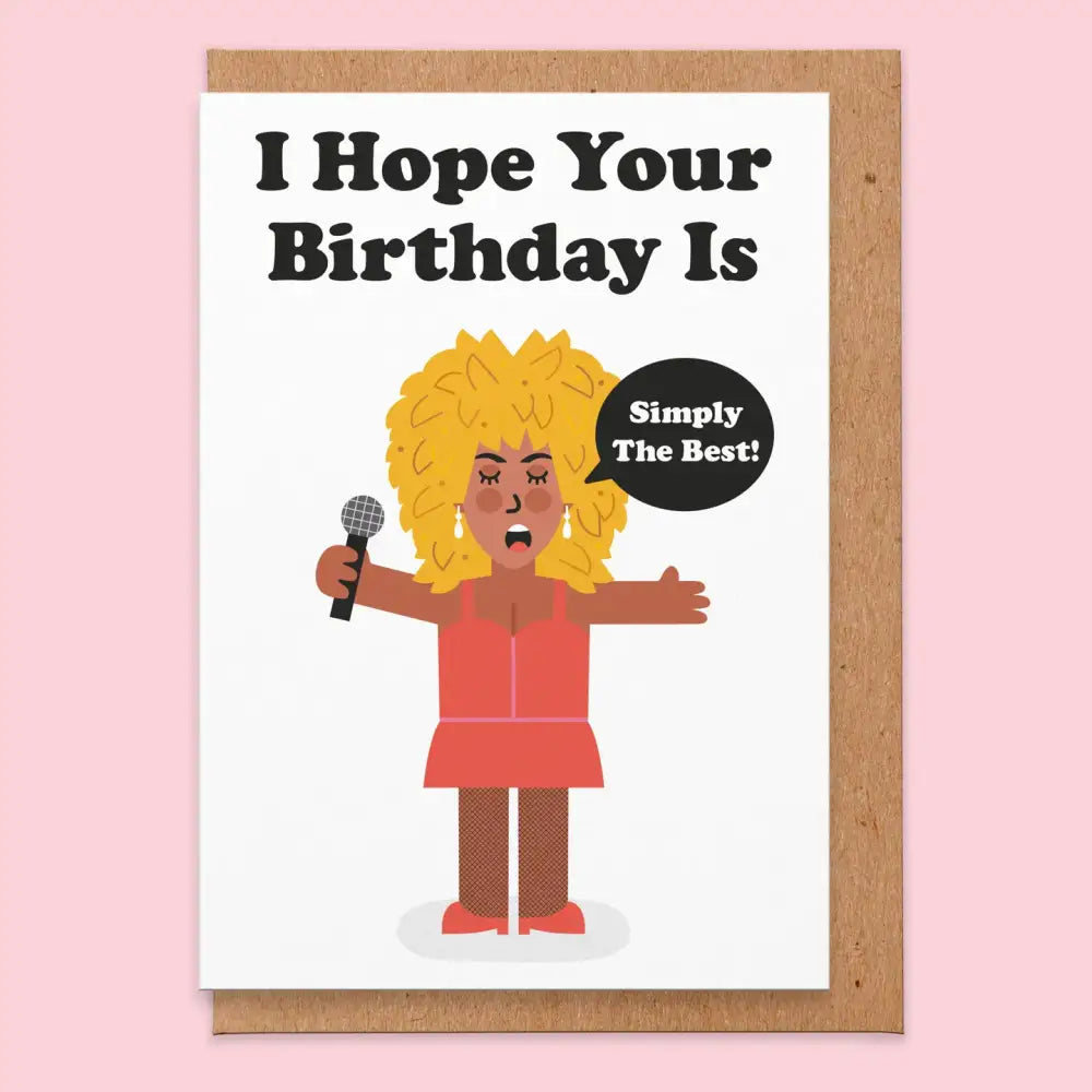Simply the Best Birthday Card - PABOOM